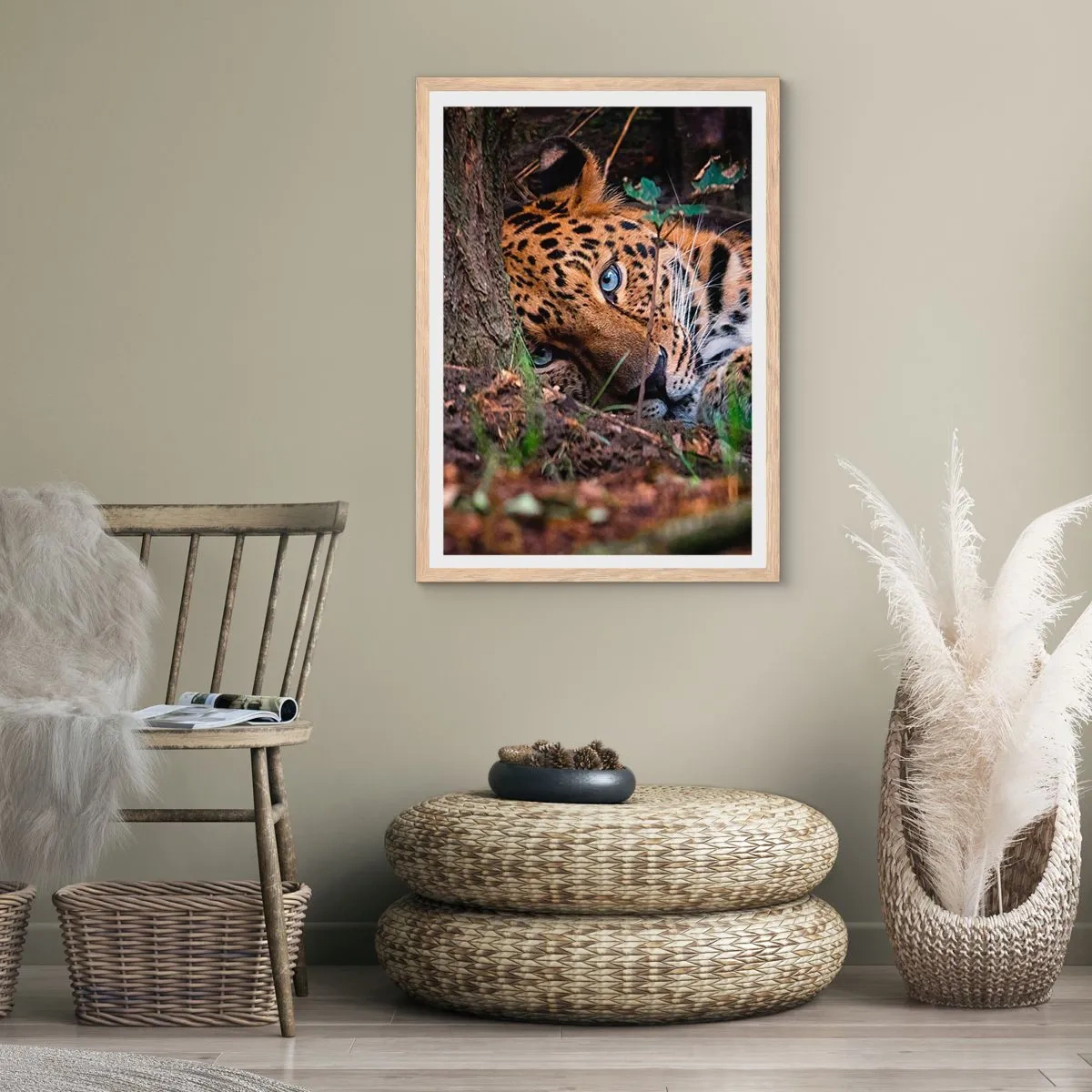 Pôster com moldura de carvalho claro - Confie em mim - 40x50 cm