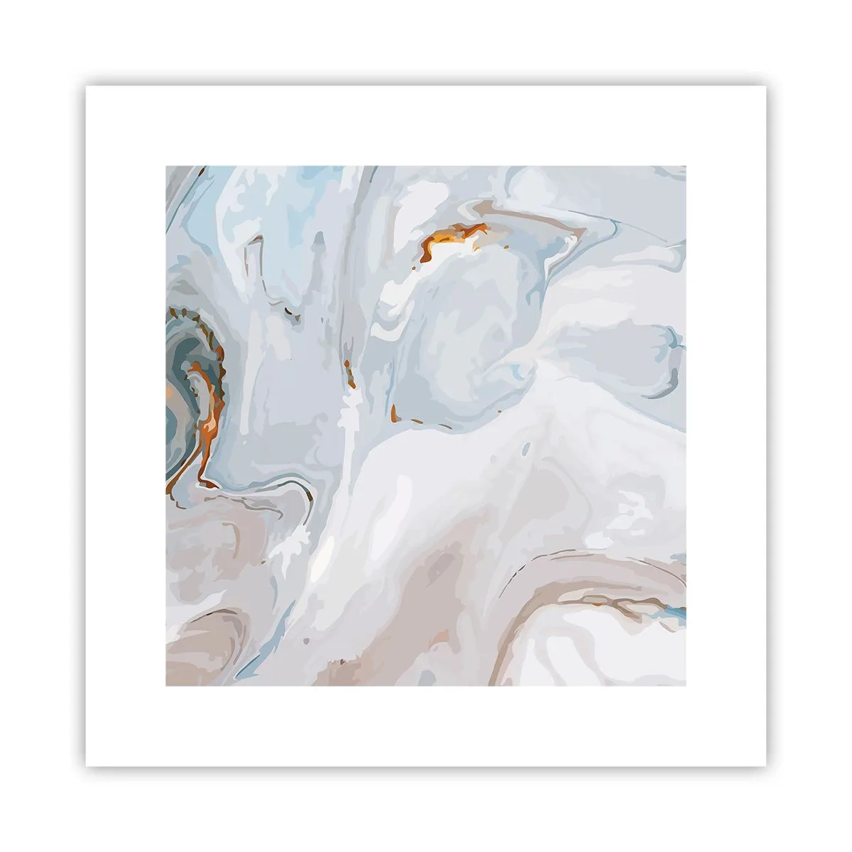 Pôster - Branco elevado - 30x30 cm