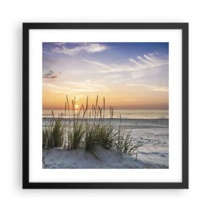 Pôster com moldura preta - Olhe, pense, sinta - 40x40 cm