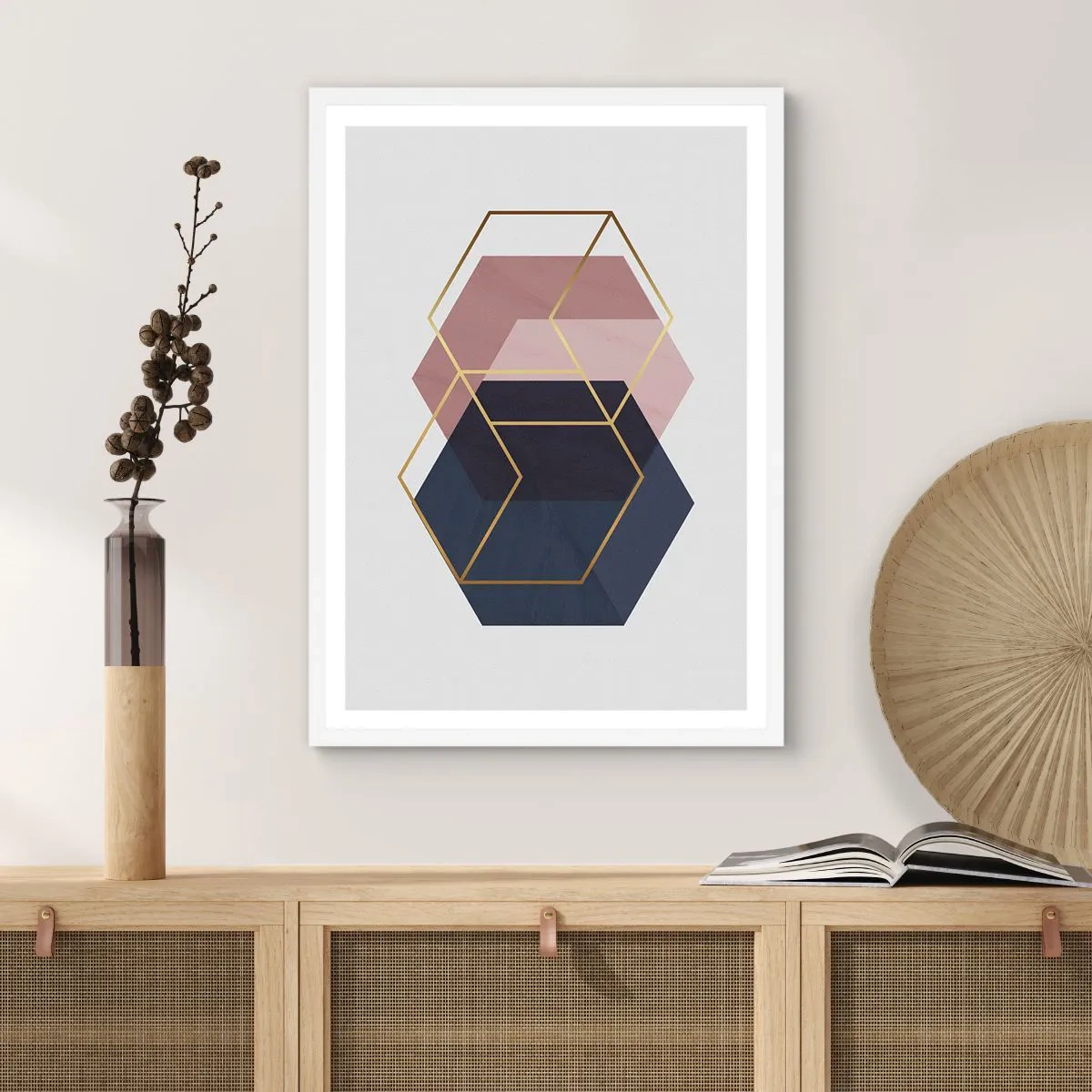 Pôster em moldura branca - O poder da simplicidade - 50x70 cm