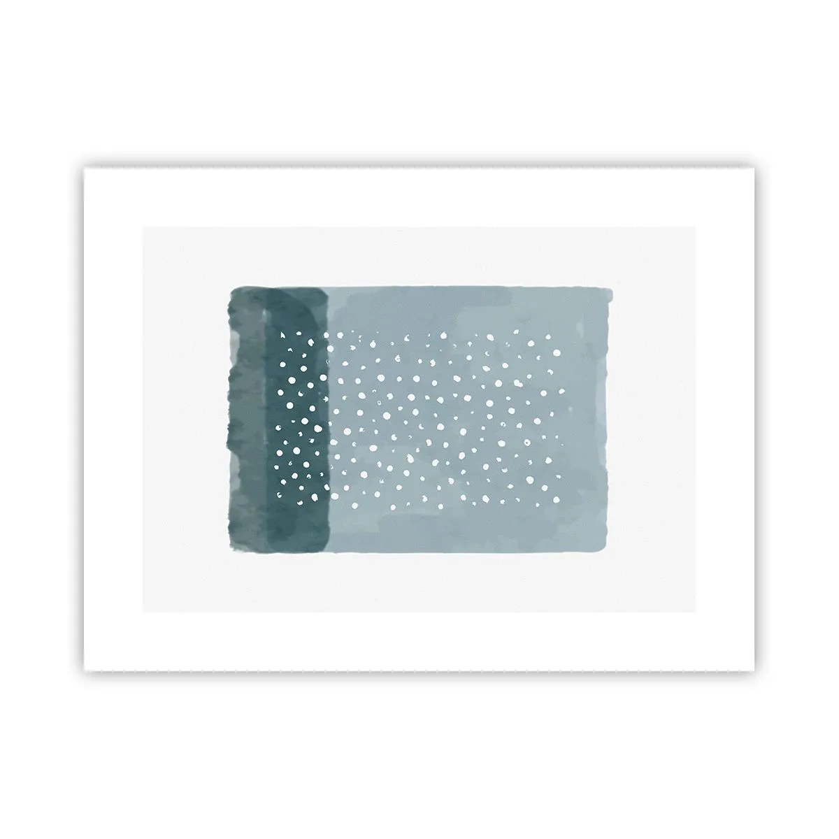 Pôster - Cultivado em azul - 40x30 cm