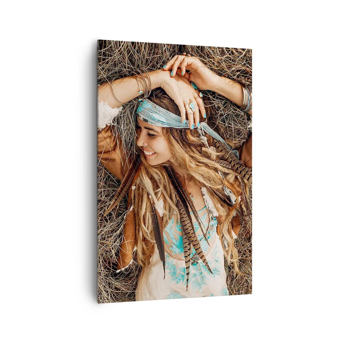 Quadro em tela - A caminho do verão do amor - 80x120 cm