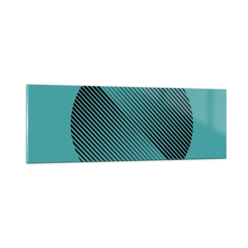 Quadro em vidro - Círculo – uma variação geométrica - 90x30 cm