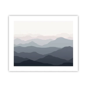 Pôster - Ondas de montanha - 50x40 cm