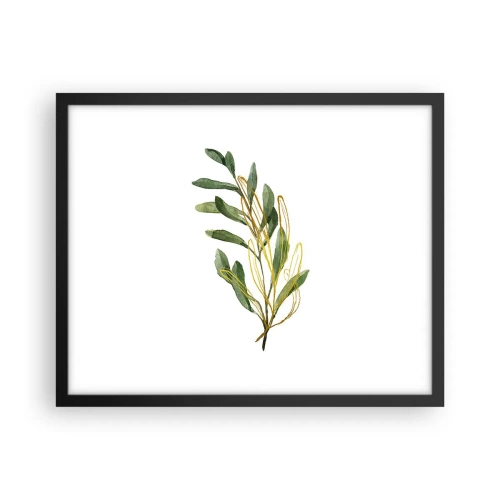 Pôster com moldura preta - Tudo que é bom - 50x40 cm