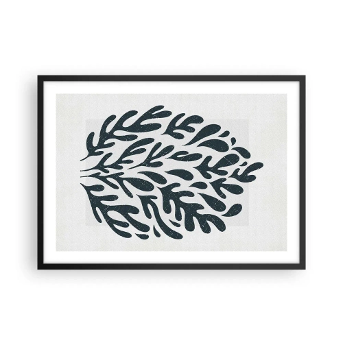 Pôster com moldura preta - Formas da natureza - 70x50 cm