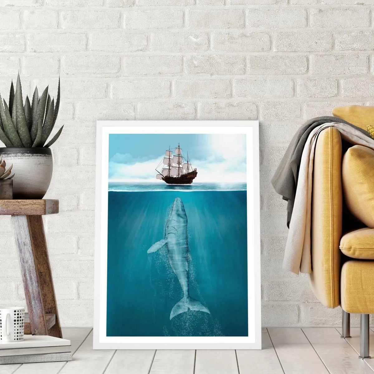 Pôster em moldura branca - É melhor não saber - 50x70 cm