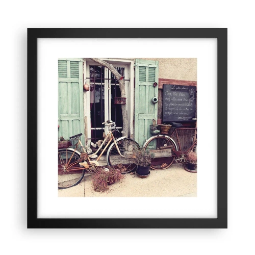 Pôster com moldura preta - Viva a província - 30x30 cm