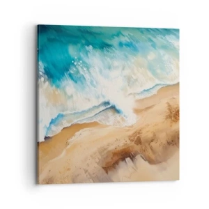Quadro em tela - A onda que retorna - 70x70 cm