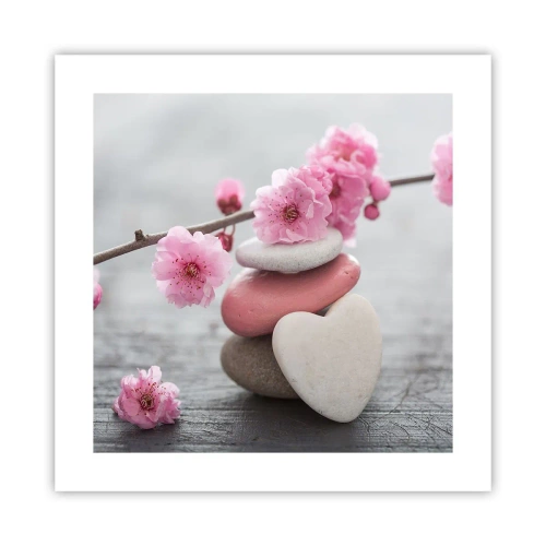 Pôster - Flor de cerejeira - 40x40 cm