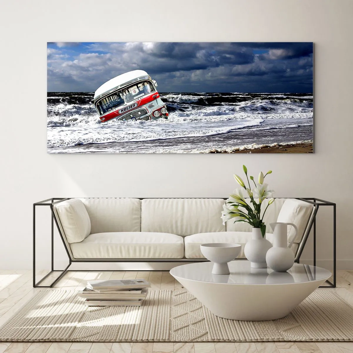 Quadro em vidro - E por que a surpresa? - 90x30 cm