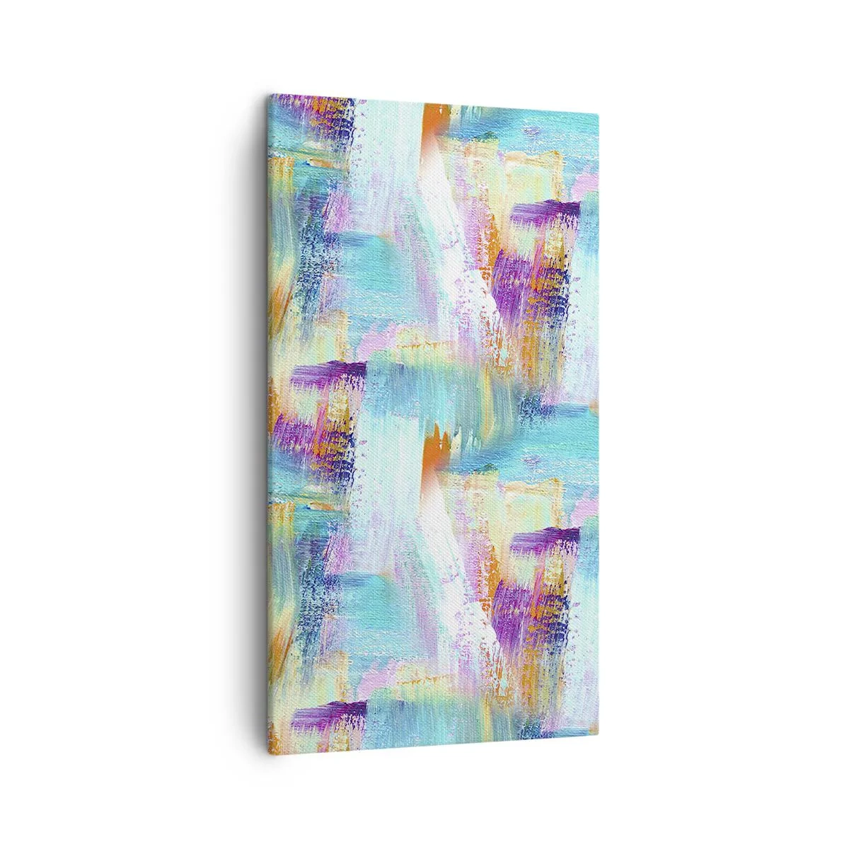 Quadro em tela - Uma alegre coposição de camadas - 45x80 cm