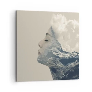 Quadro em tela - A beleza dos elementos da natureza - 50x50 cm