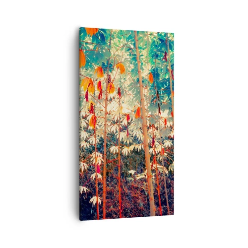Quadro em tela - A vida secreta das folhas - 55x100 cm