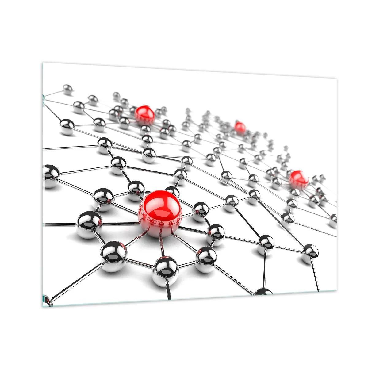 Quadro em vidro - Rede de Prata - 100x70 cm