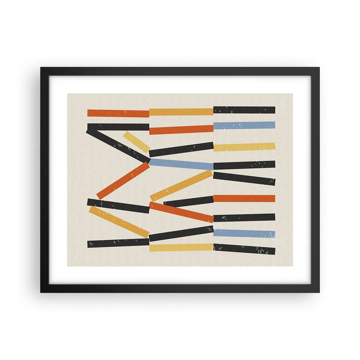 Pôster com moldura preta - Composição ao nível - 50x40 cm