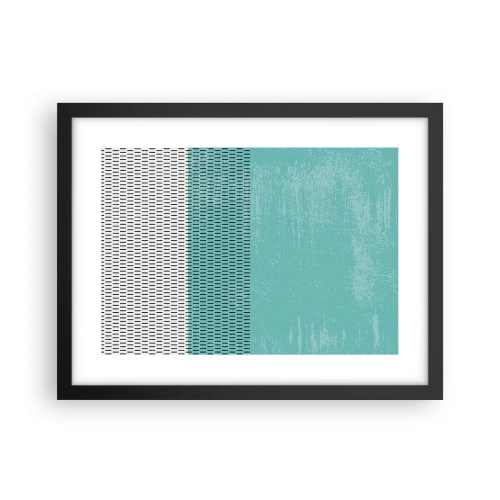 Pôster com moldura preta - Composição equilibrada - 40x30 cm