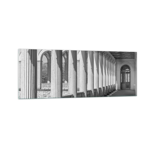 Quadro em vidro - Arcada ensolarada - 140x50 cm