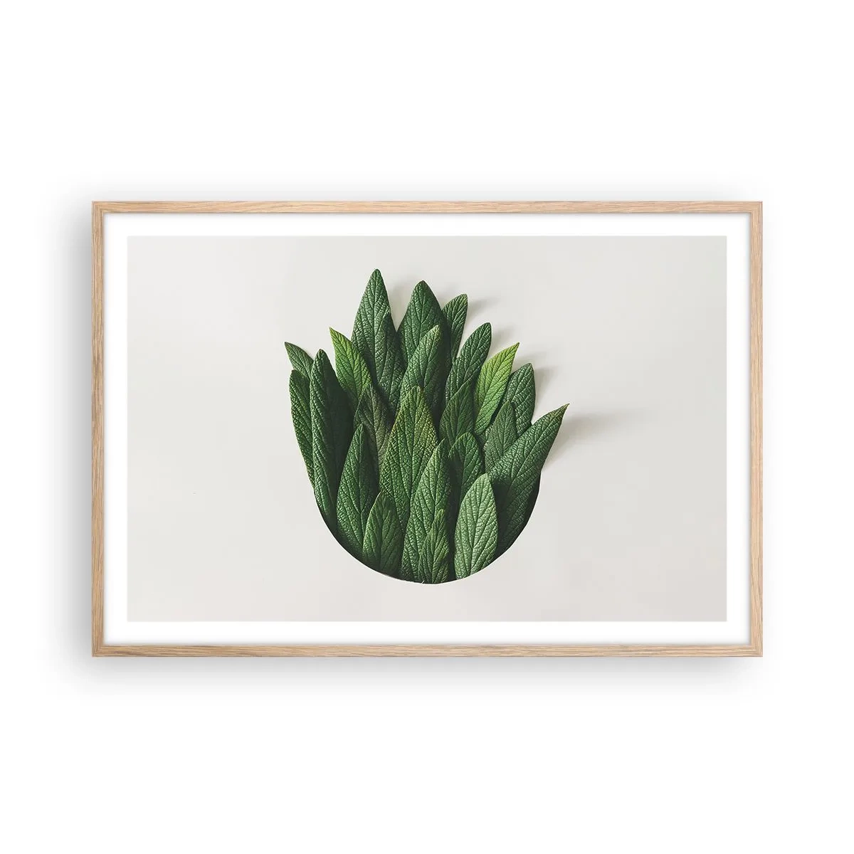 Pôster com moldura de carvalho claro - Curiosidade indomável - 91x61 cm