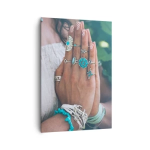 Quadro em tela - Bem-vindo ao centro do ser - 70x100 cm