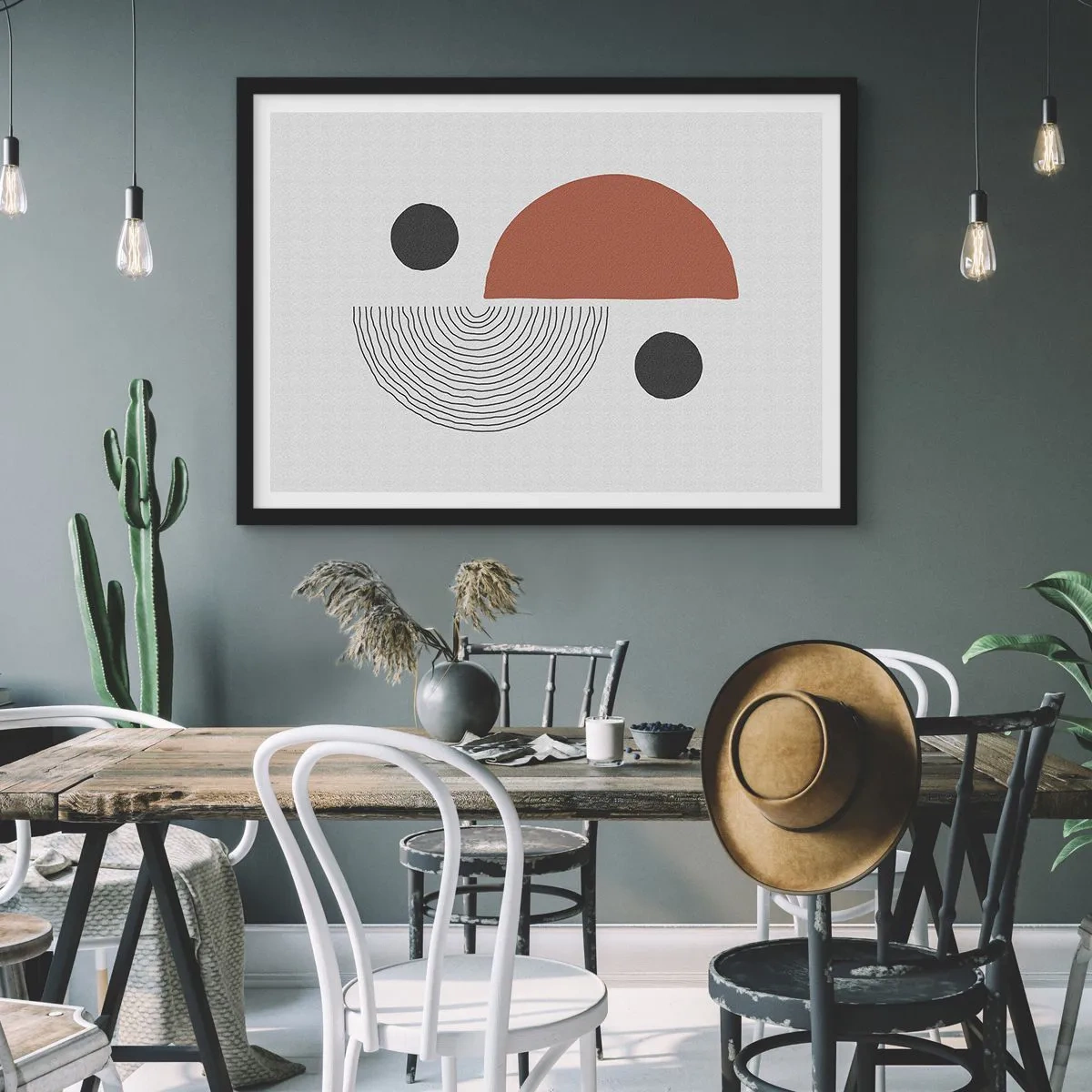 Pôster com moldura preta - Perfeição das rodas - 100x70 cm