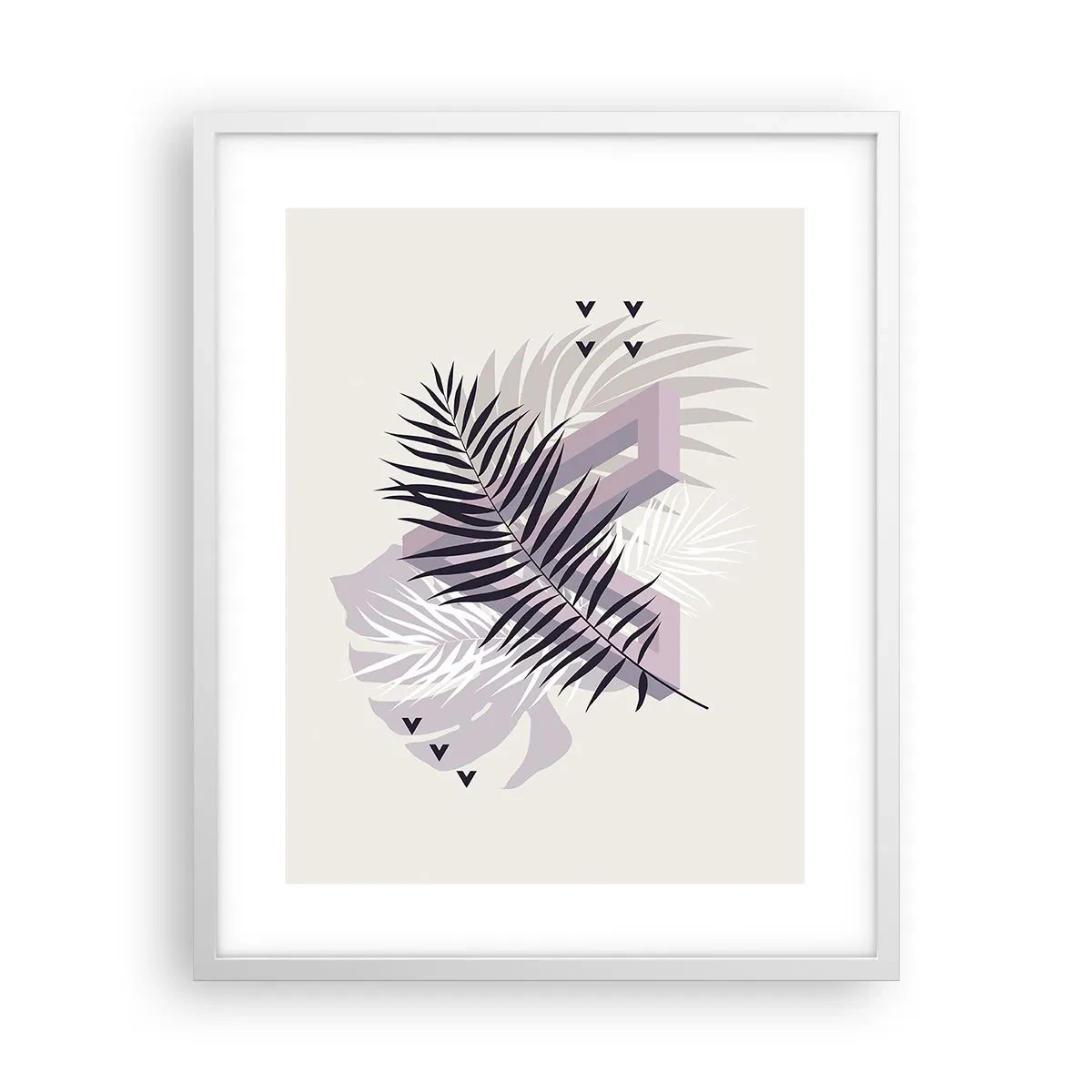 Pôster em moldura branca - A sombra de uma sombra - 40x50 cm