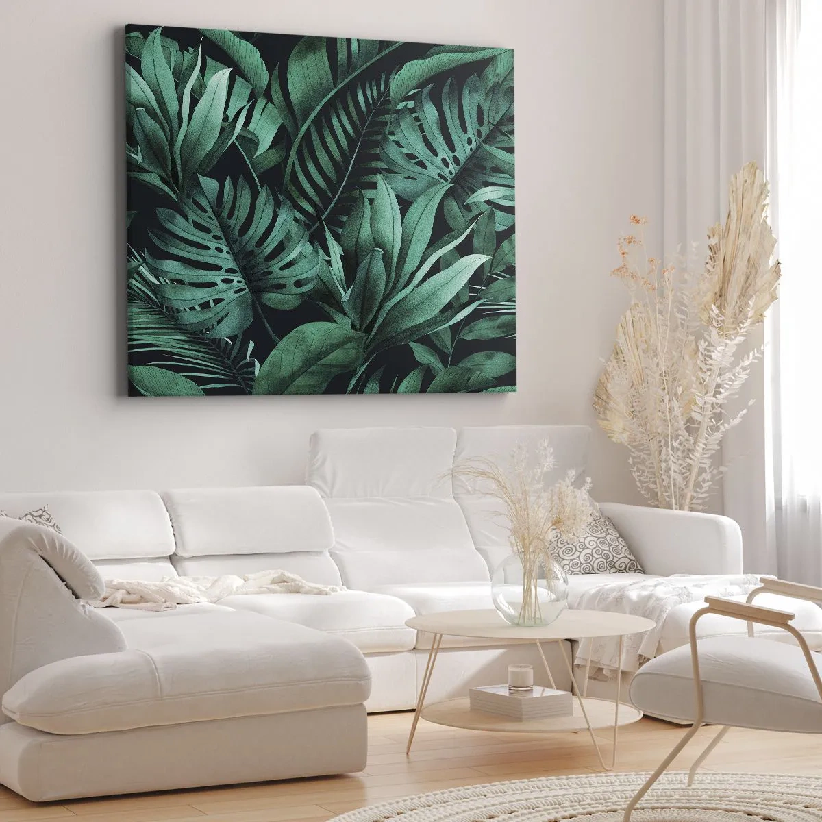 Quadro em tela - A profundidade da vegetação tropical - 120x80 cm