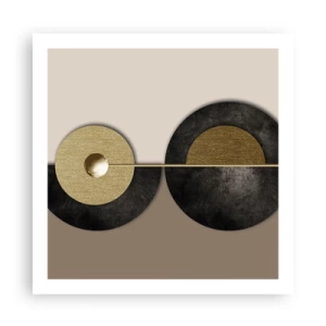 Pôster - Variações ao redor do círculo - 60x60 cm