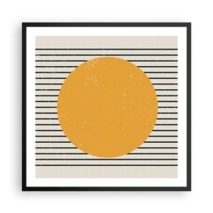 Pôster com moldura preta - O poder da simplicidade - 60x60 cm
