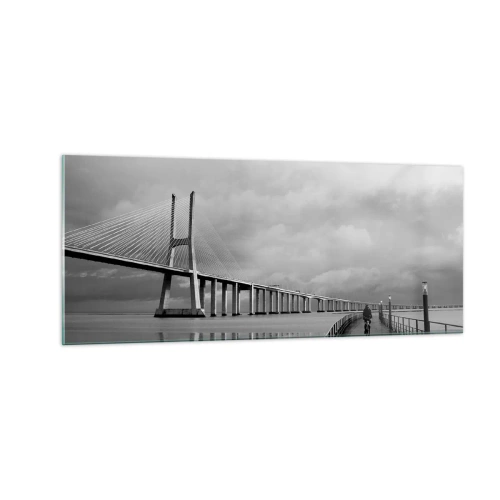 Quadro em vidro - Cada um com o que merece - 100x40 cm