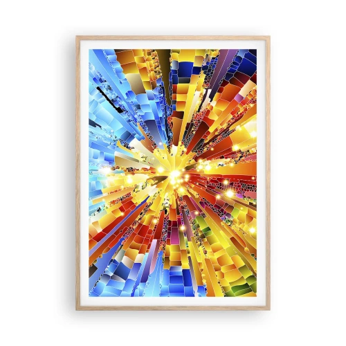 Pôster com moldura de carvalho claro - In medias res - 70x100 cm