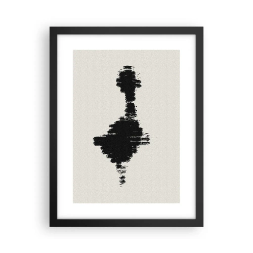 Pôster com moldura preta - Vibrações da imaginação - 30x40 cm