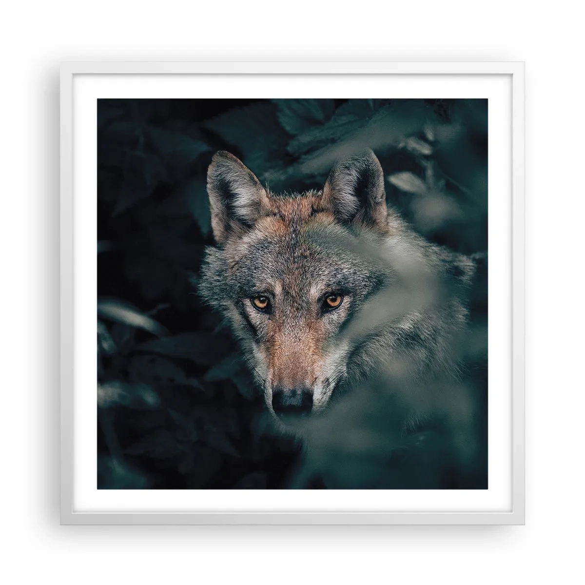 Pôster em moldura branca - Caçador - 60x60 cm