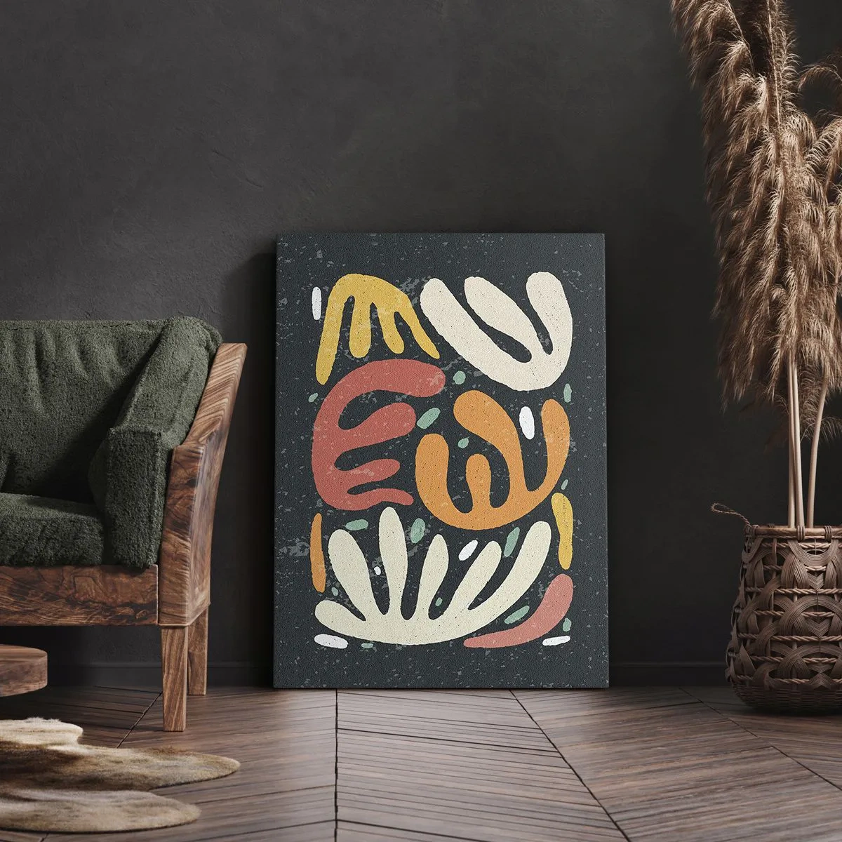 Quadro em tela - Composição – estou prestes a pegar-te - 50x70 cm