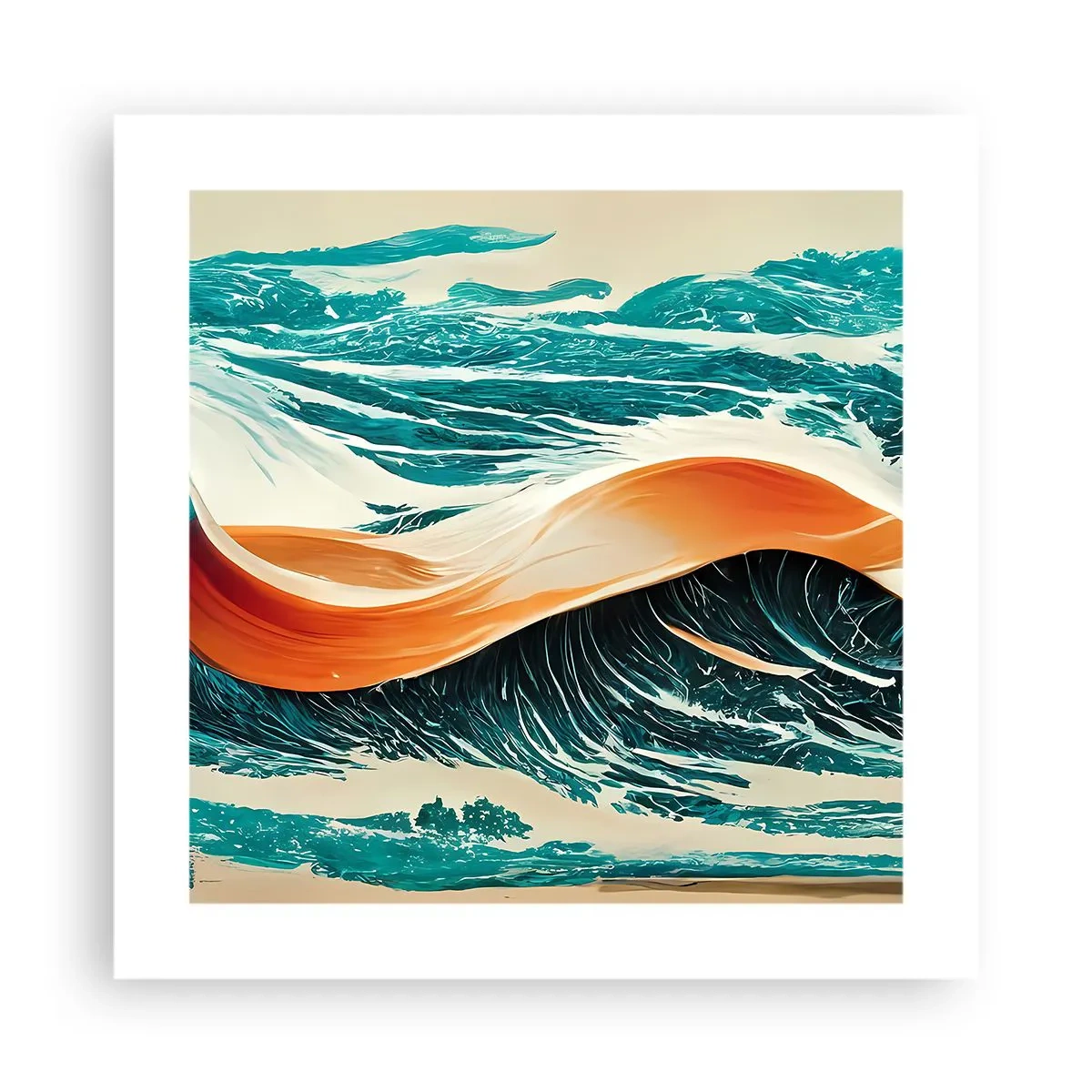 Pôster - O sonho de um surfista - 40x40 cm