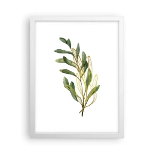 Pôster em moldura branca - Tudo que é bom - 30x40 cm