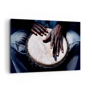Quadro em tela - Viva no seu próprio ritmo - 120x80 cm