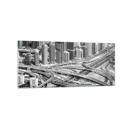 Quadro em vidro - Dubai – uma cidade impossível - 120x50 cm