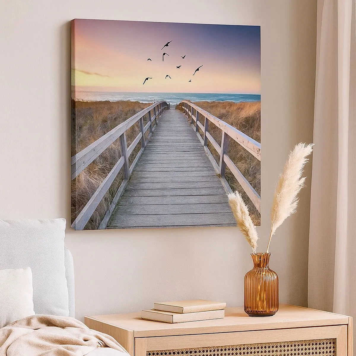 Quadro em tela - O espaço das alturas - 30x30 cm