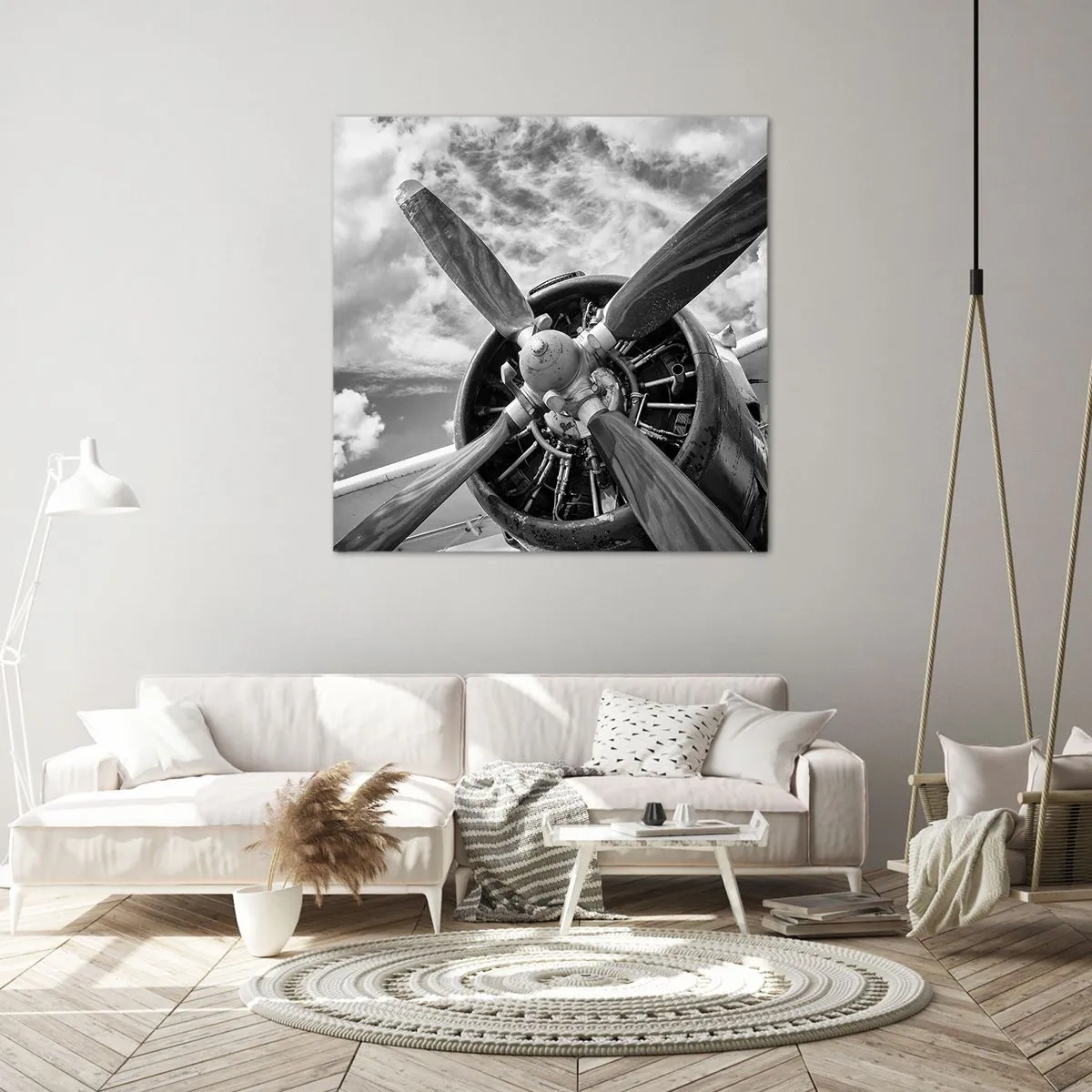 Quadro em tela - O conquistador dos céus - 40x40 cm