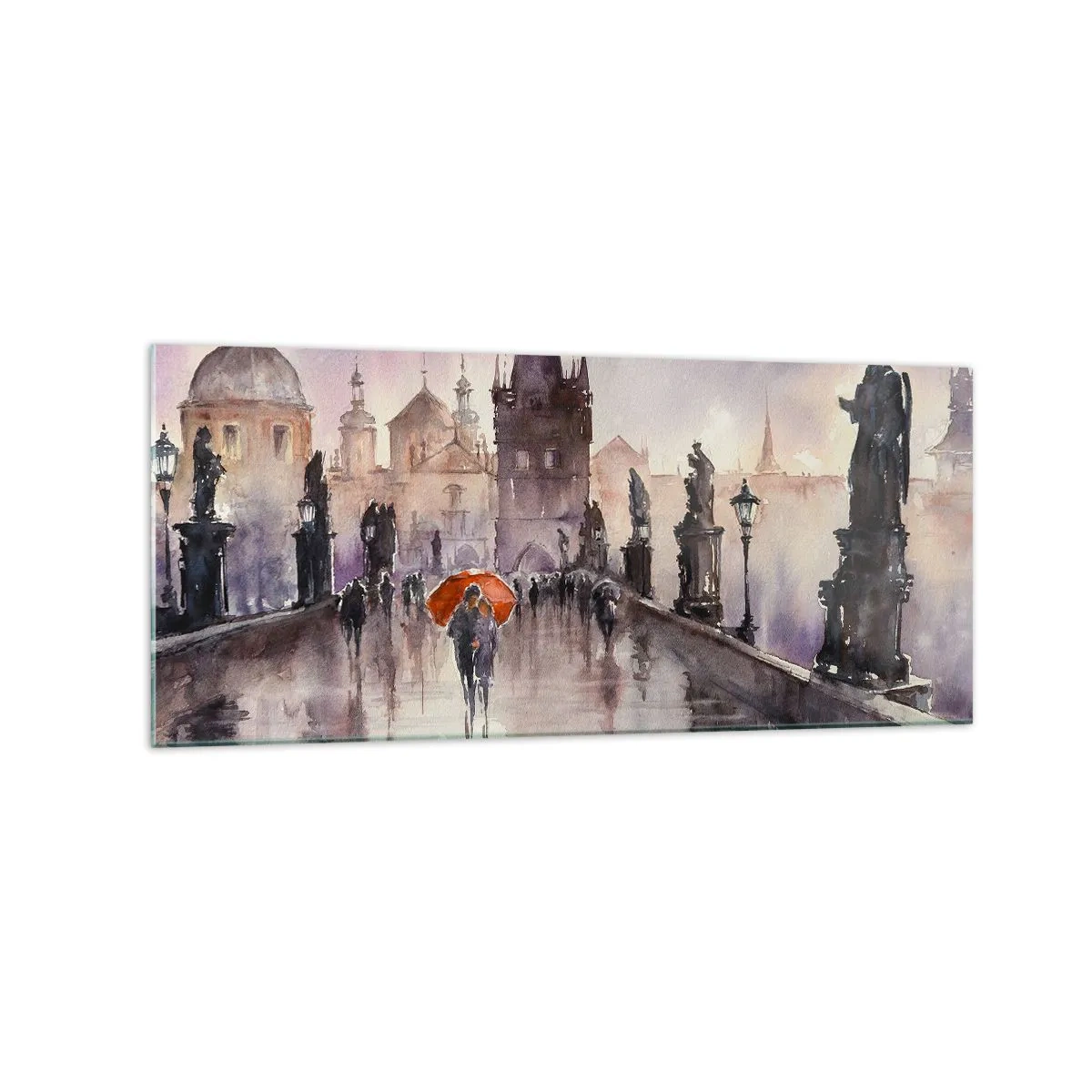 Quadro em vidro - Pessoas não mudam - 120x50 cm