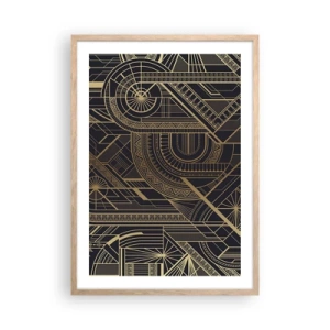 Pôster com moldura de carvalho claro - Conceitos, ideias, planos - 50x70 cm