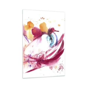 Quadro em vidro - Na proximidade, o mundo floresce - 70x100 cm