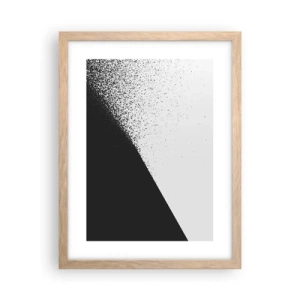 Pôster com moldura de carvalho claro - Cada vez mais rápido, cada vez mais - 30x40 cm