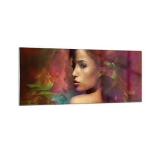 Quadro em vidro - Mais bonito do que um arco-íris, tão delicado como um nevoeiro - 100x40 cm