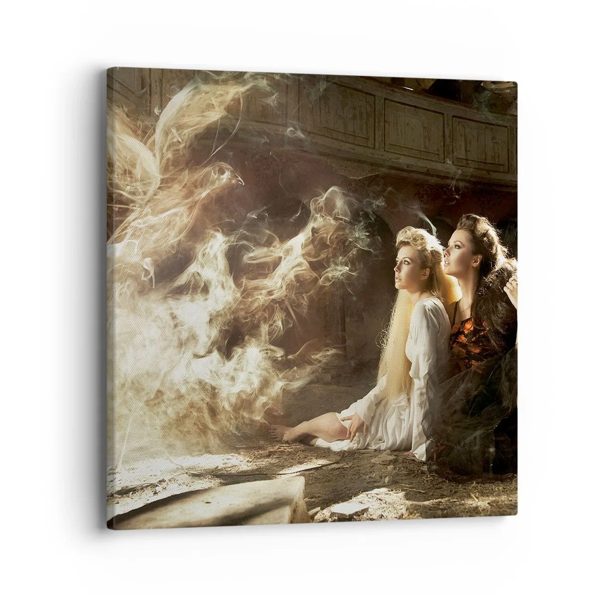 Quadro em tela - E a poesia nasceu - 40x40 cm