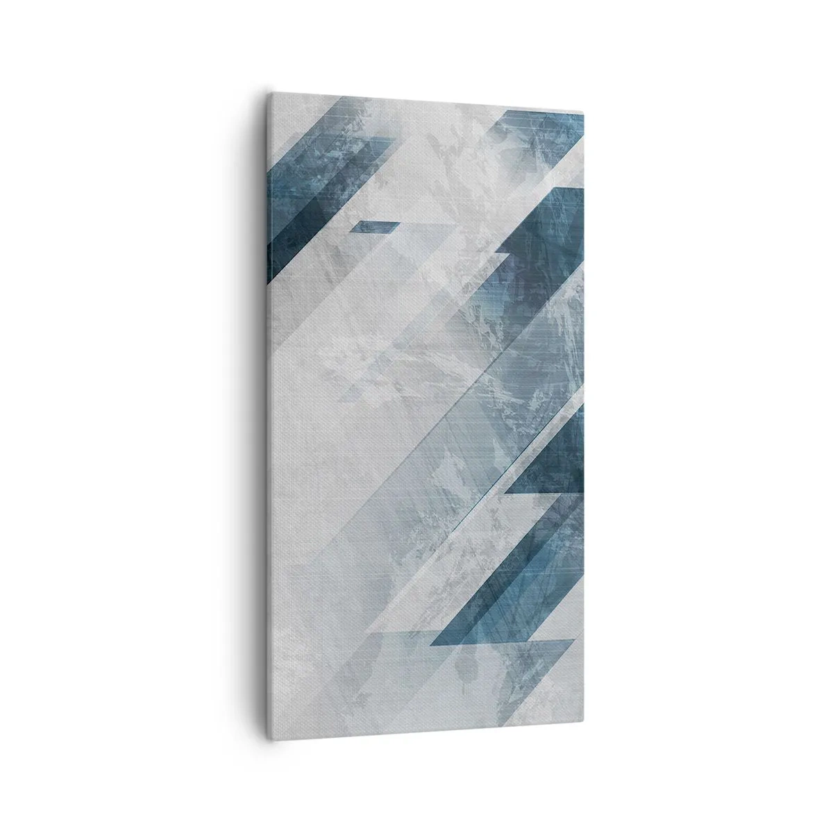 Quadro em tela - Arte espacial – movimento cinzento - 55x100 cm