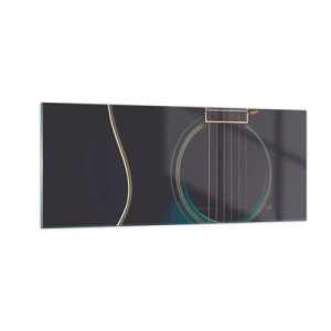 Quadro em vidro - Um momento antes de soar - 100x40 cm