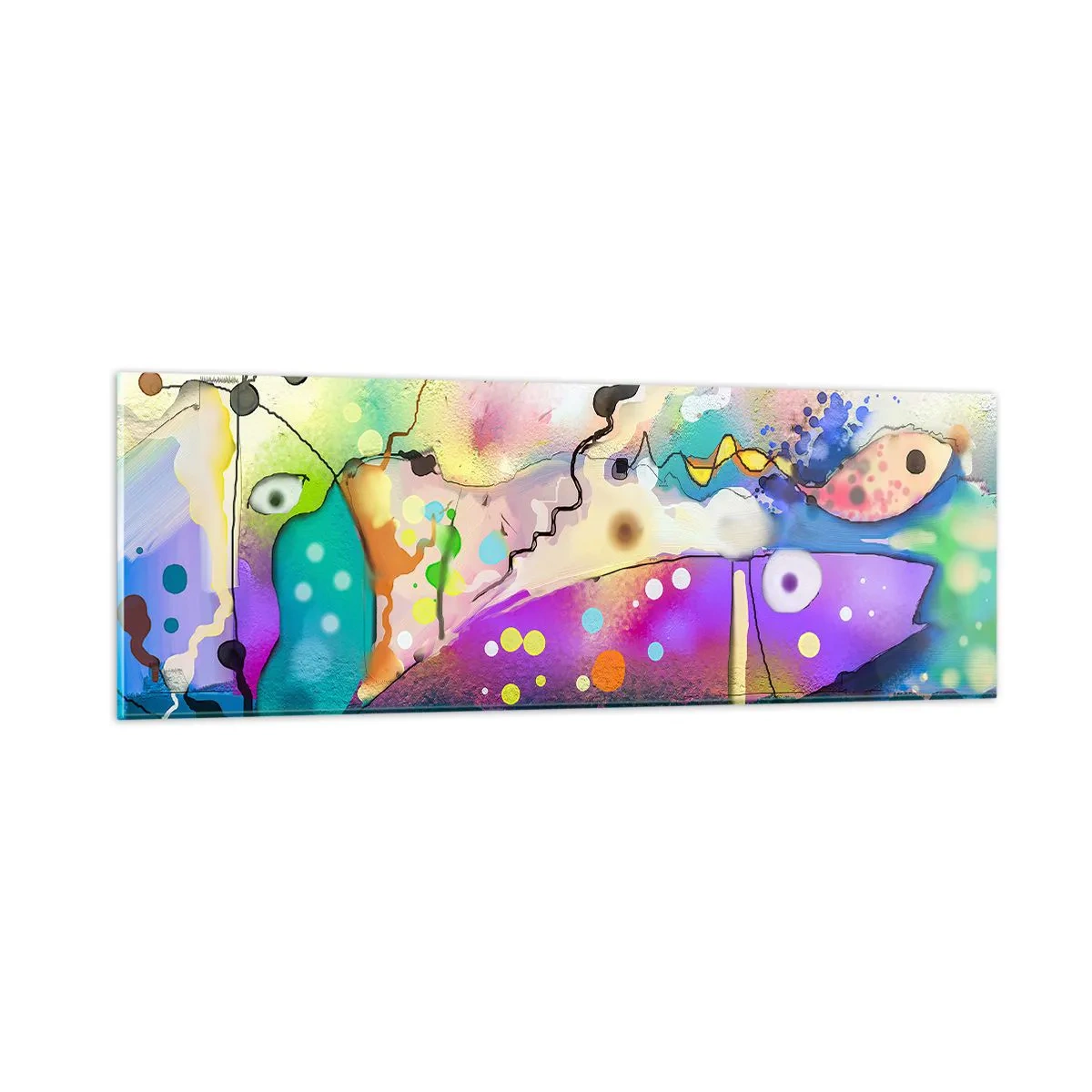 Quadro em vidro - Sem palavras! - 90x30 cm