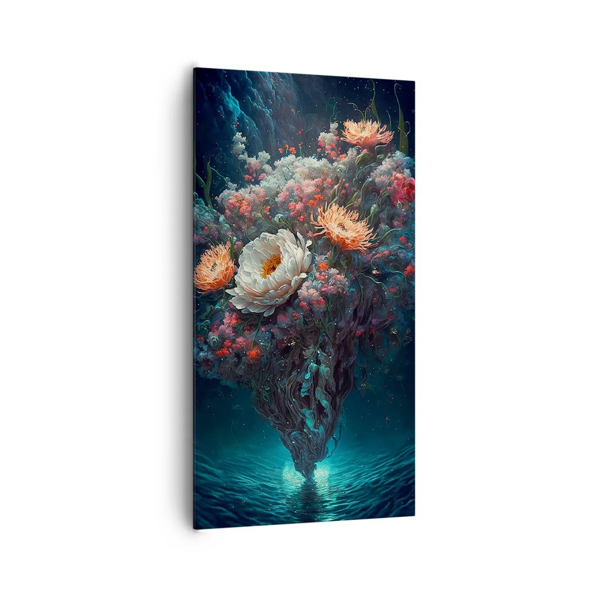 Quadro em tela - Um estranho jardim - 65x120 cm